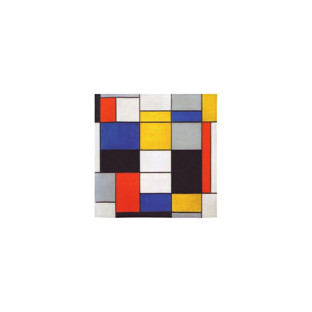 Composition A by Piet Mondrian Square Towel 13“x13”