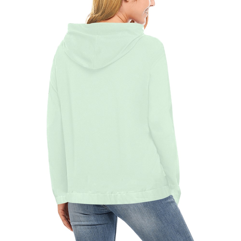 softmint All Over Print Hoodie for Women (USA Size) (Model H13)