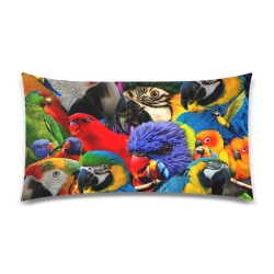 PARROTS Custom Rectangle Pillow Case 20"x36" (one side)