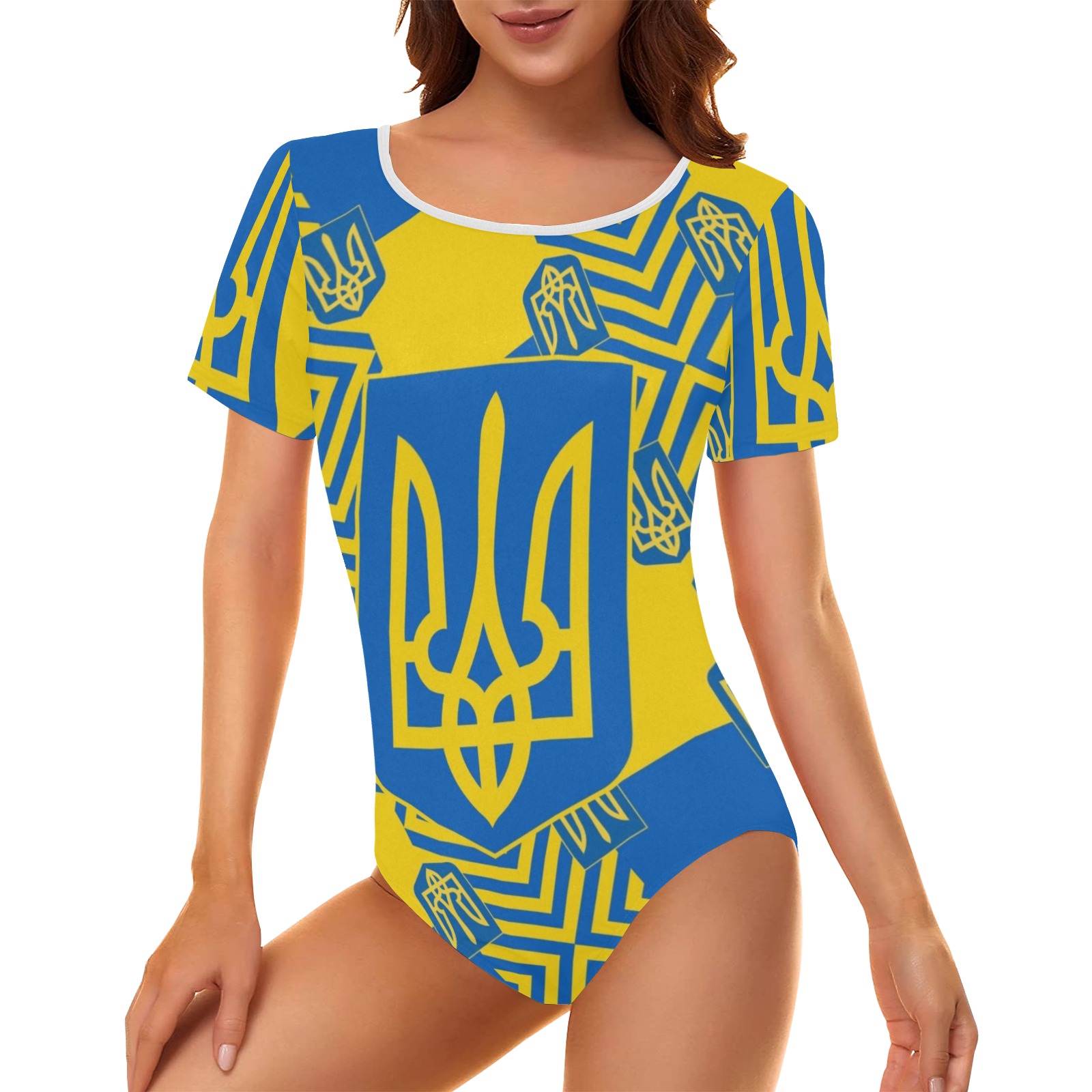 UKRAINE 2 Women's Short Sleeve Bodysuit