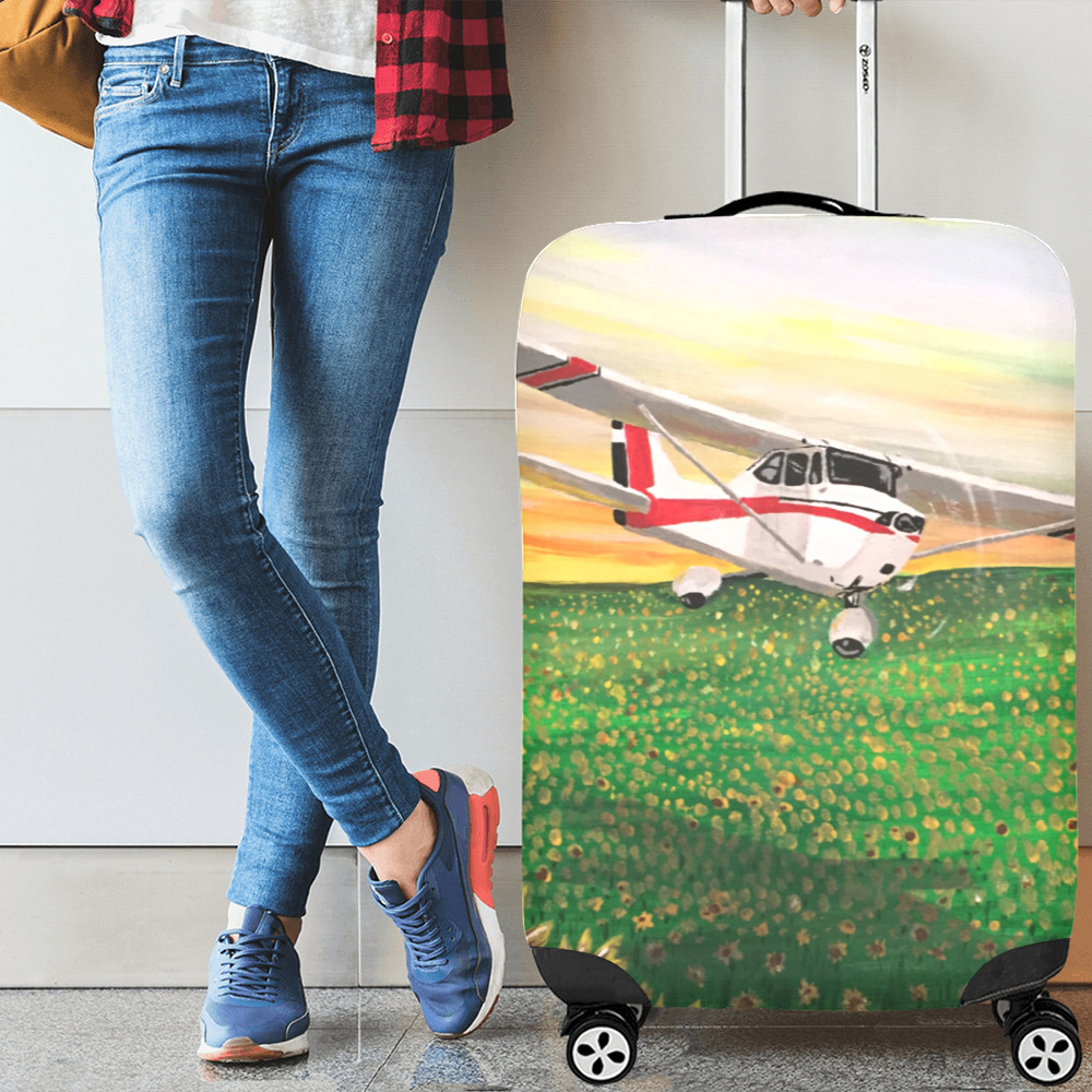The Flight Of Sunflowers Luggage Cover/Large 26"-28"