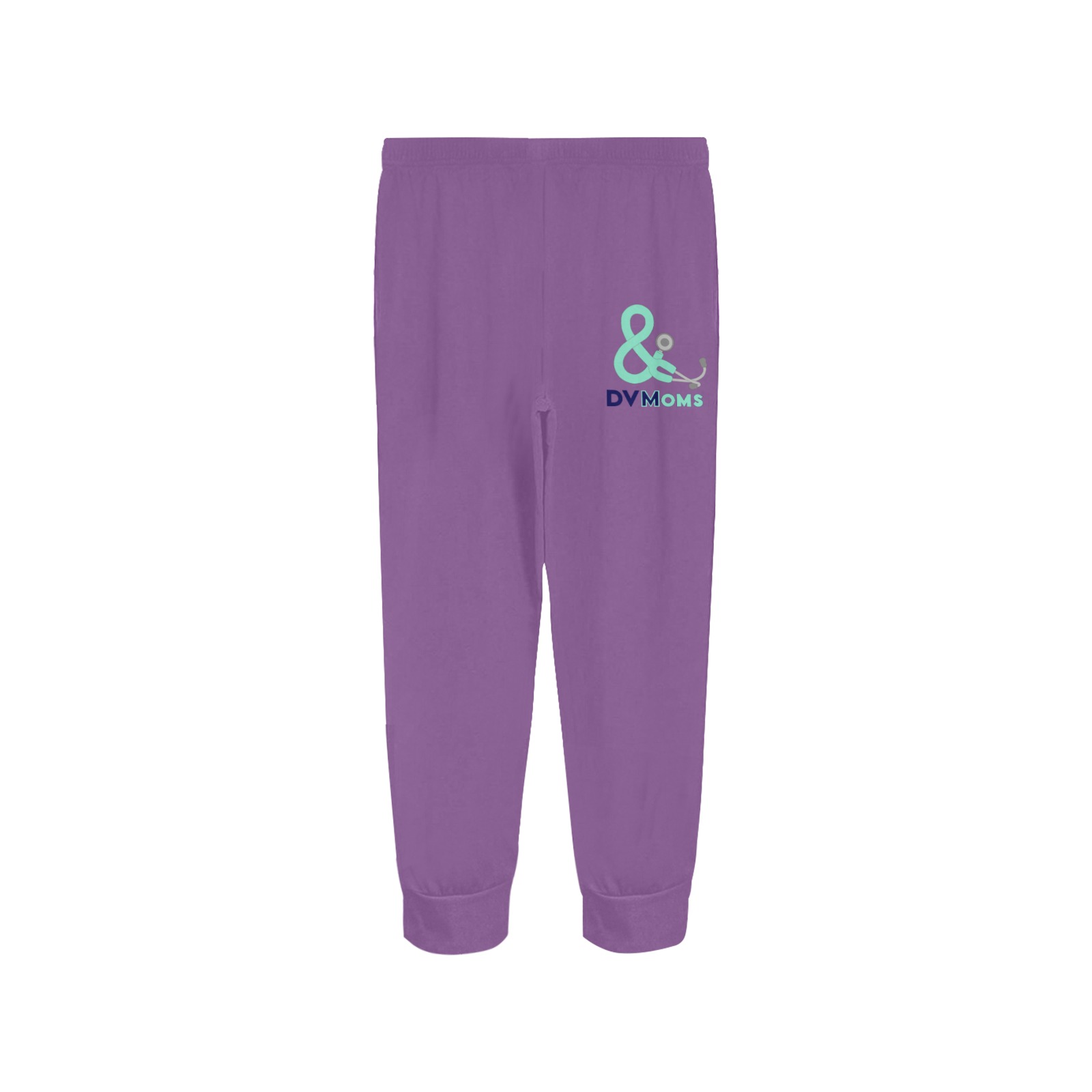 Pants purple with single logo Women's All Over Print Pajama Trousers