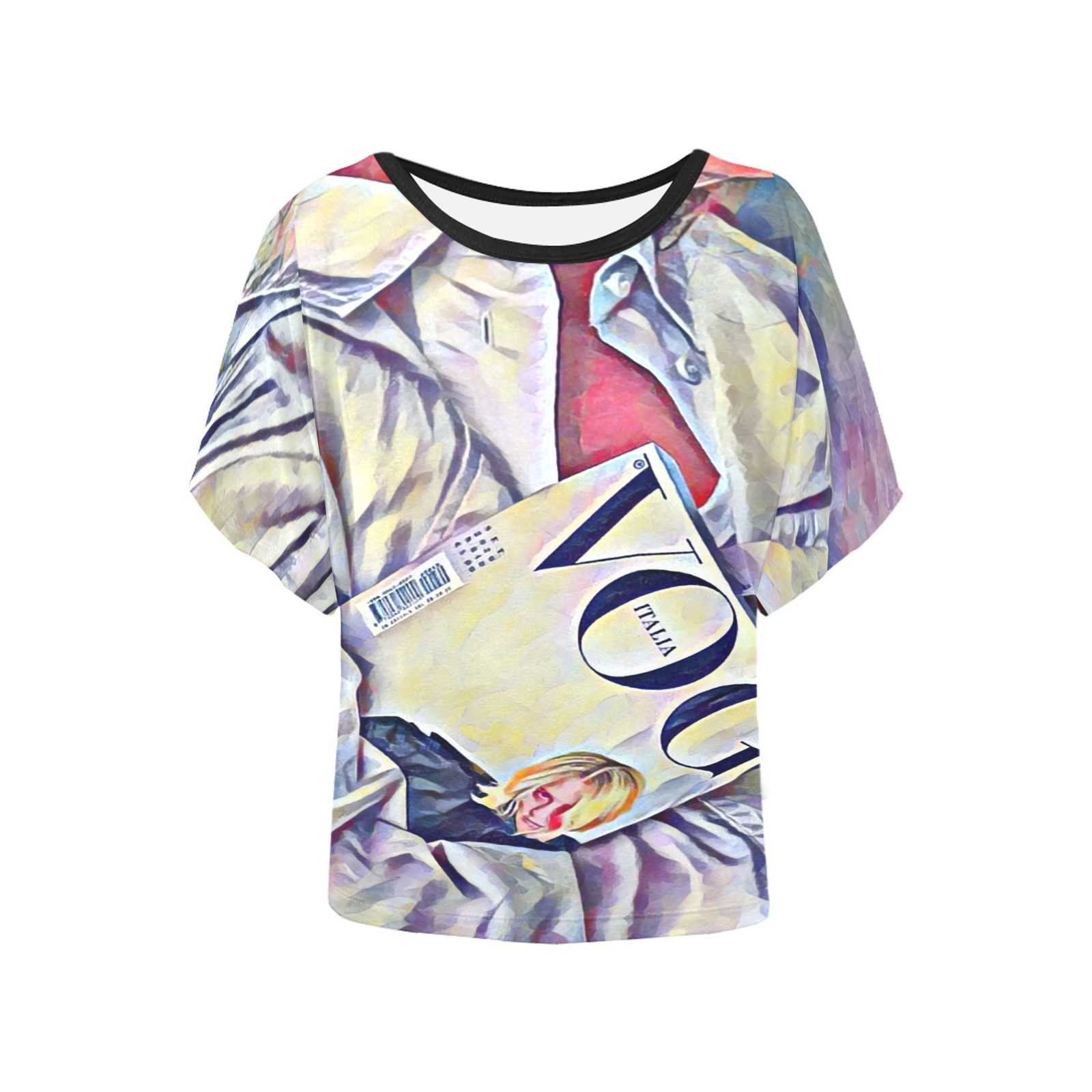 42888 Women's Batwing-Sleeved Blouse T shirt (Model T44)