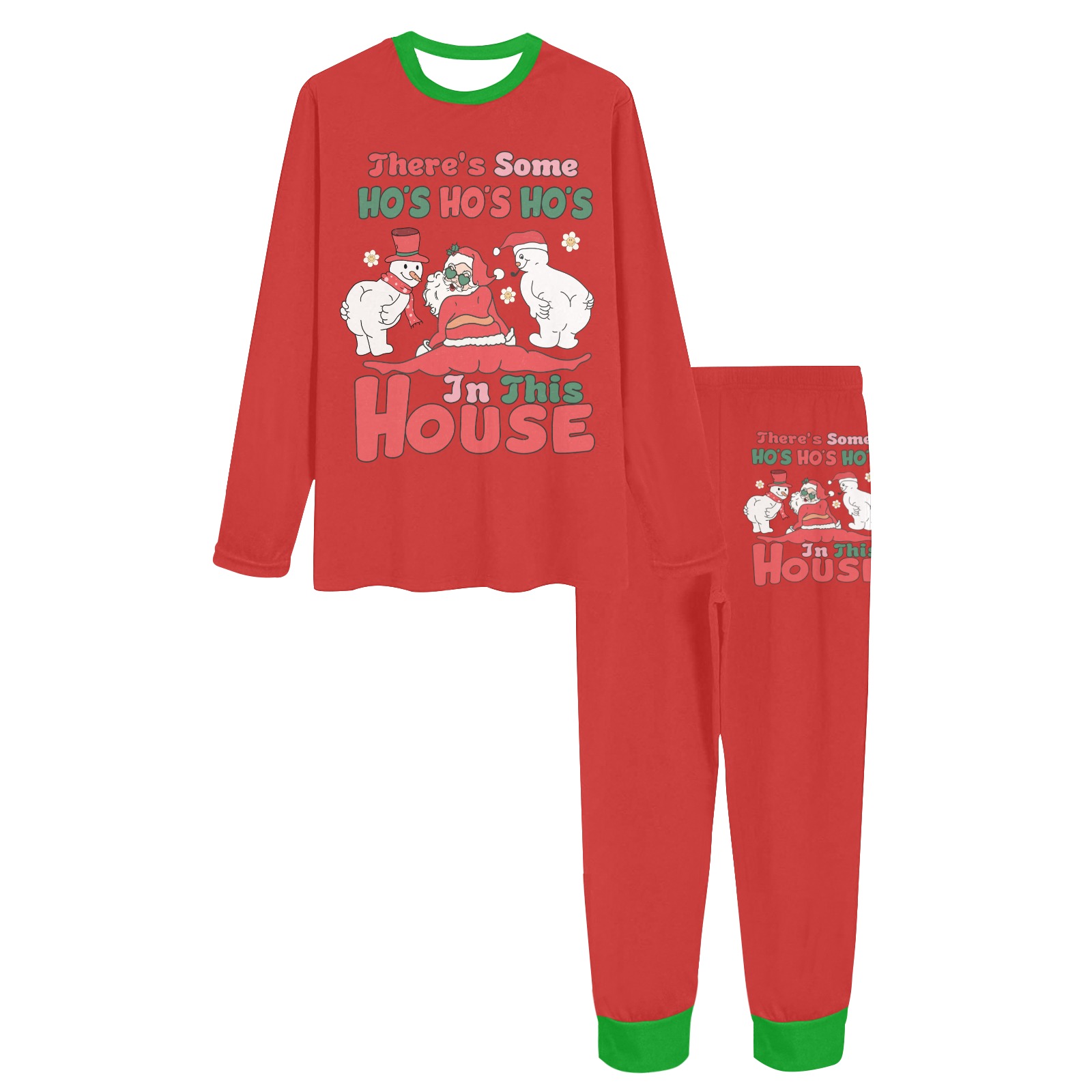 There's Some Ho's In This House (R) Women's All Over Print Pajama Set