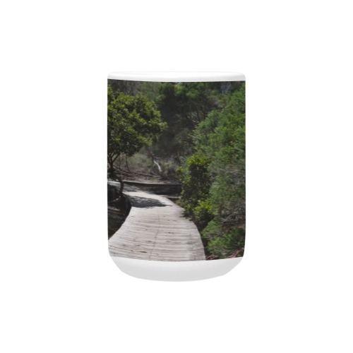 Merimbula Boardwalk Scenic Mug (443ml/15oz) - MB2022.03 SQ Custom Ceramic Mug (15OZ)