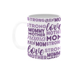 Mother's Love Mug Purple White Mug(11OZ)