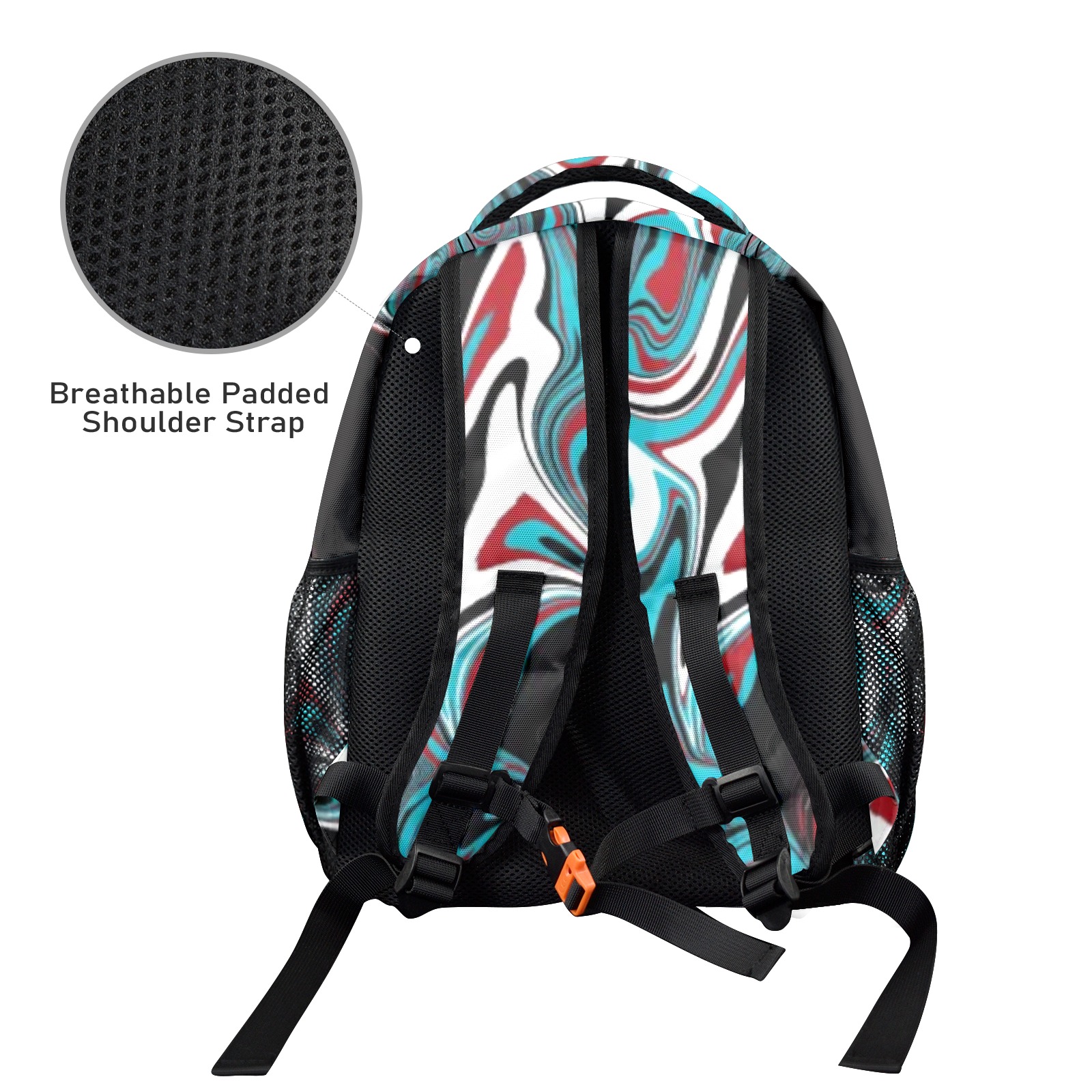 Dark Wave of Colors 17-inch Casual Backpack | ID: D6958688