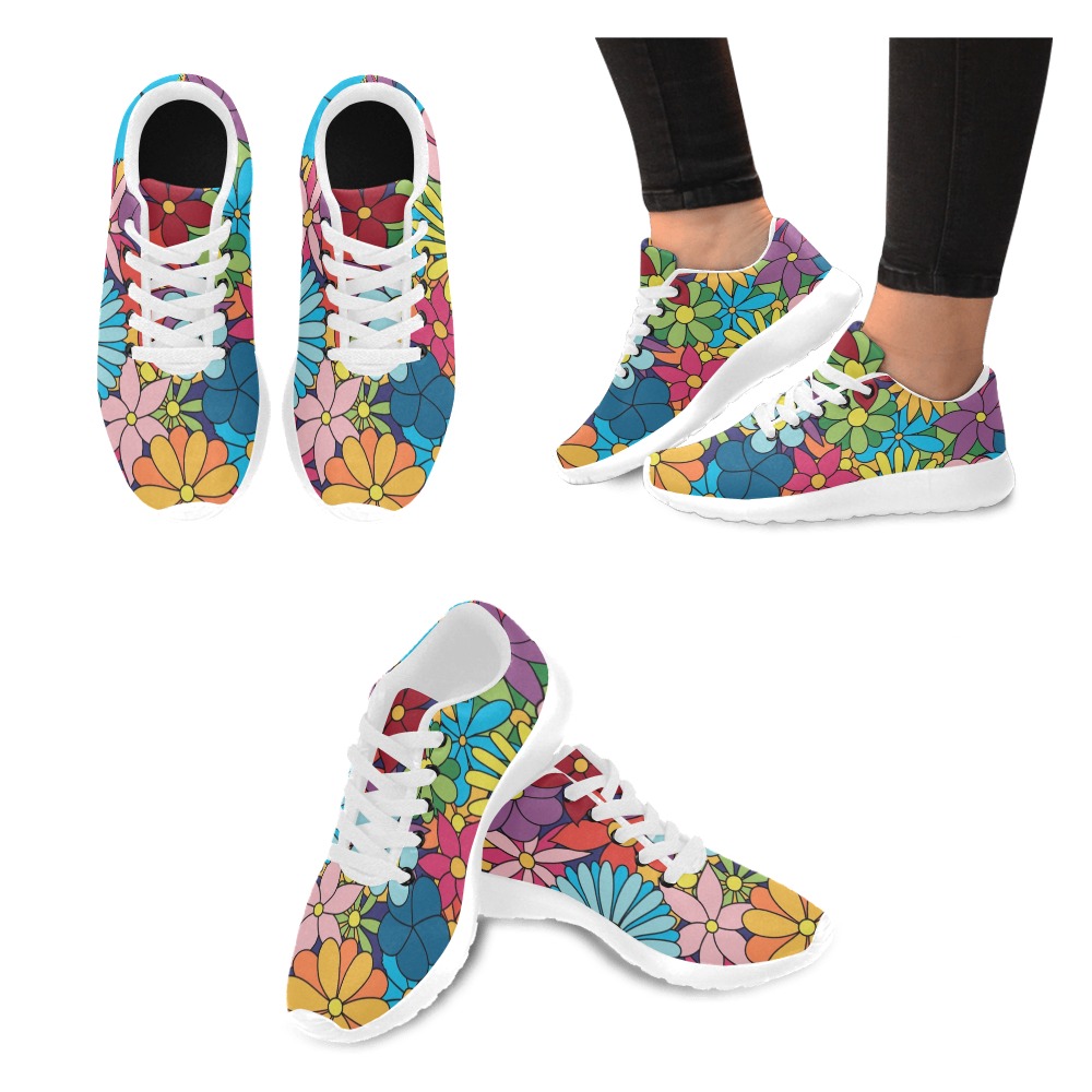 Hippy Flower Power Men’s Running Shoes (Model 020)