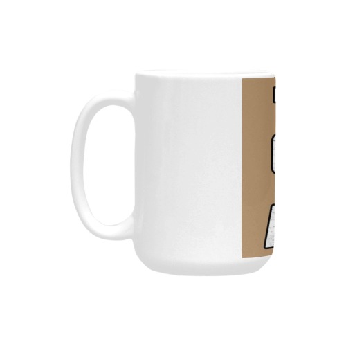 Power of Coffee (in White) Custom Ceramic Mug (15OZ)