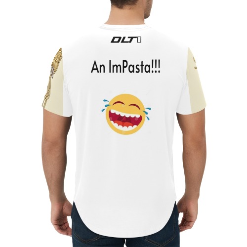 Dad Joke Men's All Over Print Curved Hem T-Shirt (Model T76)