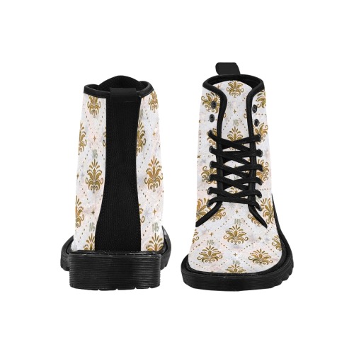 Gold Royal Pattern by Nico Bielow Martin Boots for Men (Black) (Model 1203H)