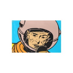 astronaut Custom Flag 3x2 Ft (36"x24") (One Side)