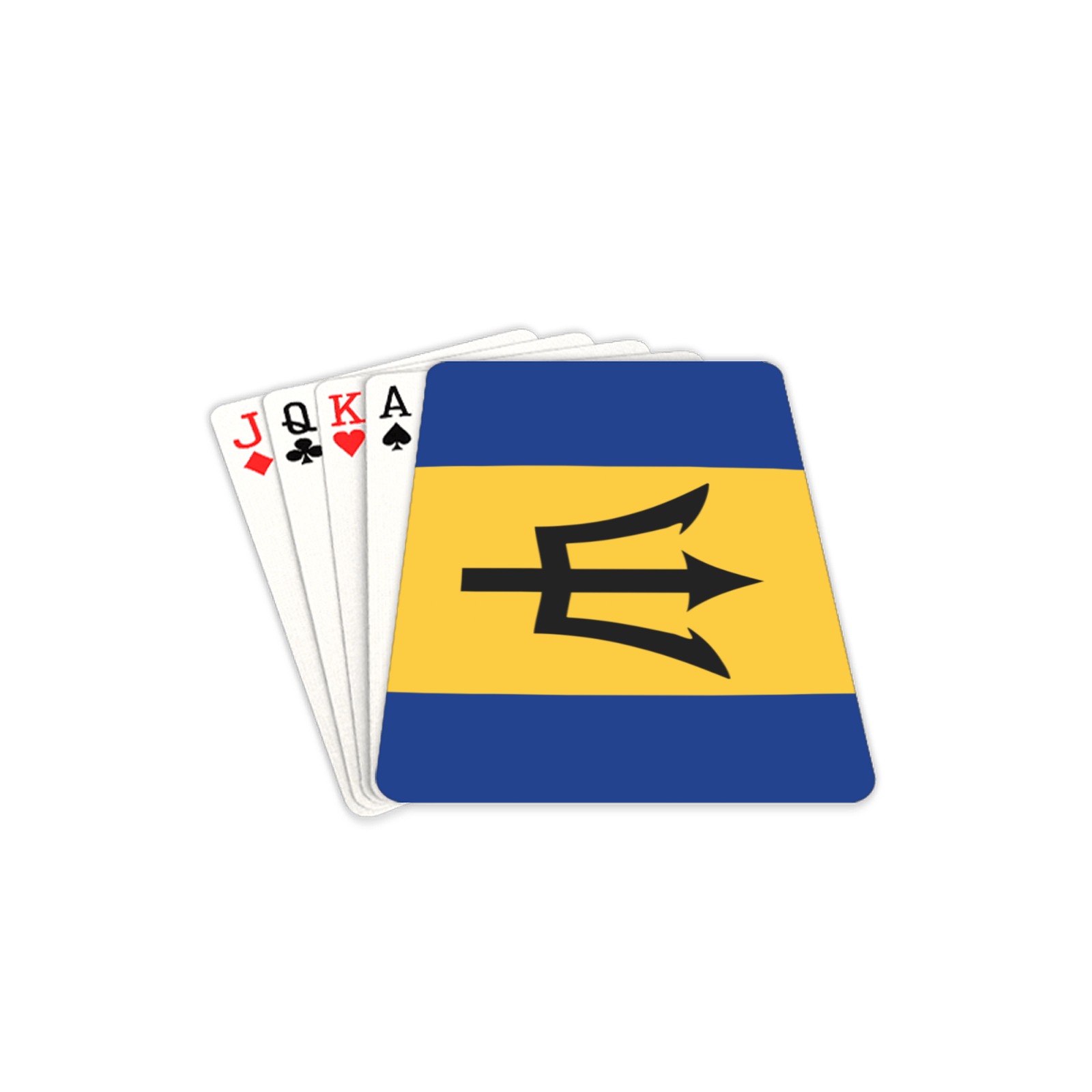 Flag_of_Barbados Playing Cards 2.5"x3.5"