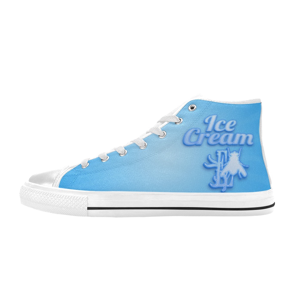 Ice Cream Collectable Fly Women's Classic High Top Canvas Shoes (Model 017)