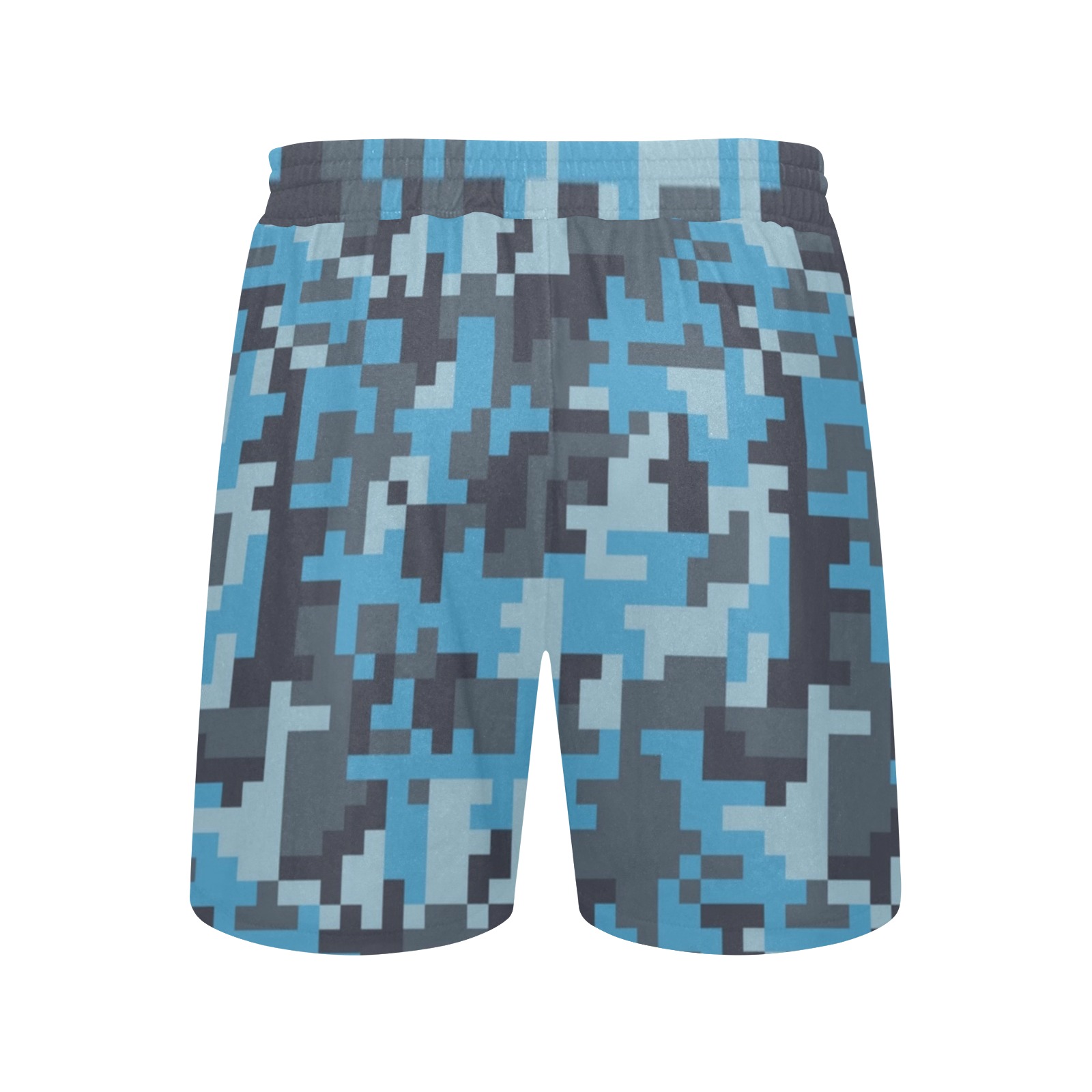 Blue Camo Men's Mid-Length Casual Shorts (Model L50)