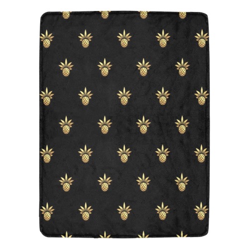 Golden Pineapple Ultra-Soft Micro Fleece Blanket 60"x80"