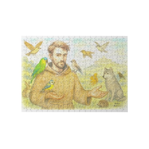 Saint Francis and the sermon to the birds and animals