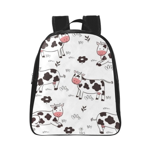 Cows Rock School Backpack (Model 1601)(Small)