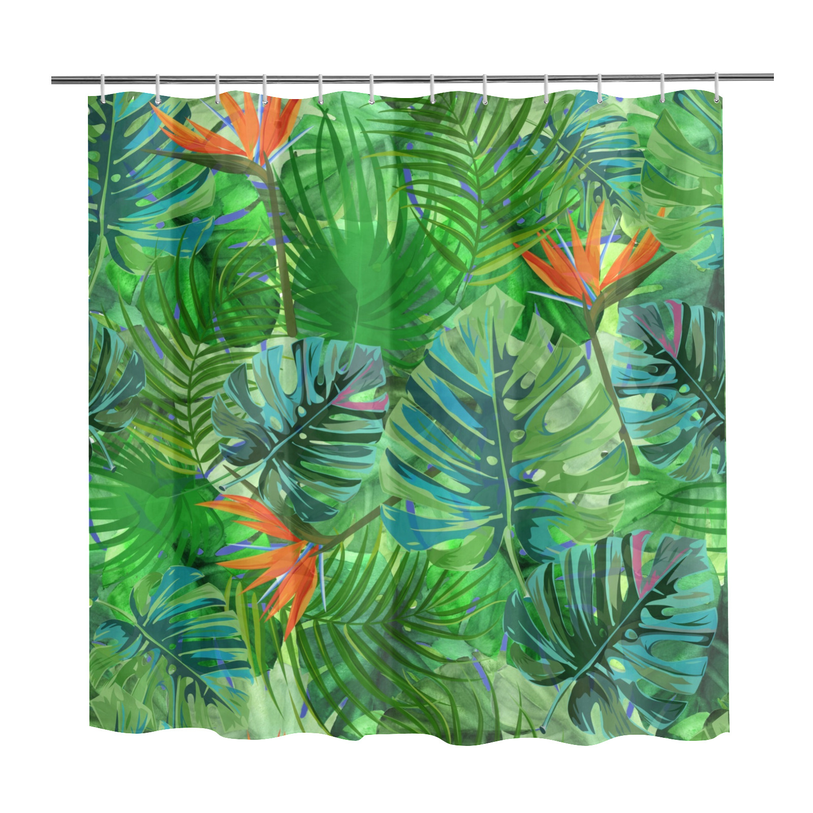 Rainforest Jungle Paradise Shower Curtain Shower Curtain 72" x 72"