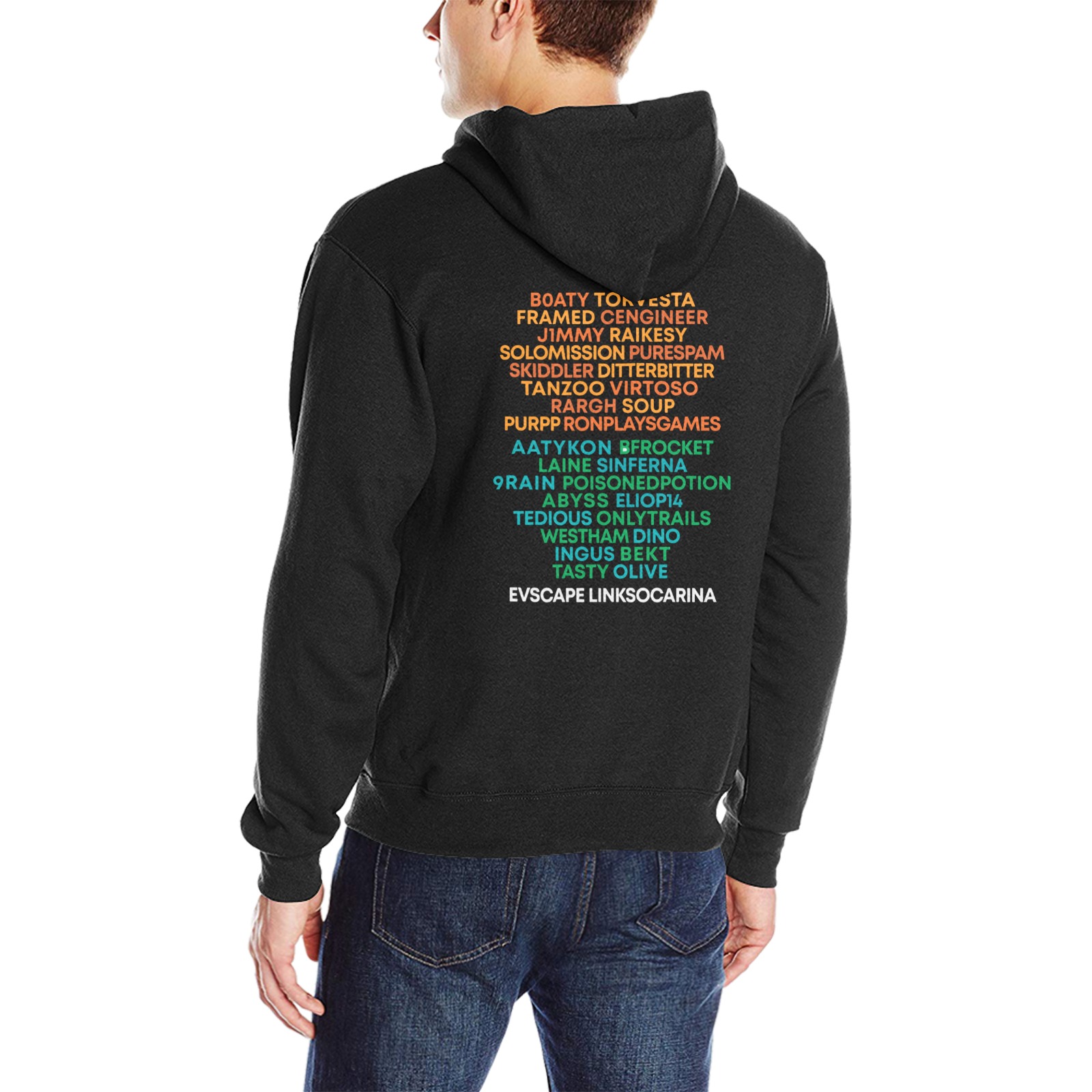 medium hoodie + sweater front Oceanus Hoodie Sweatshirt (Model H03)