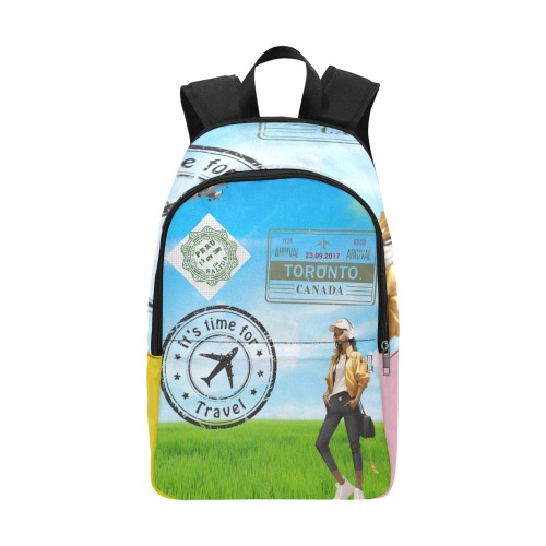 TRAVEL TIME Fabric Backpack for Adult (Model 1659)