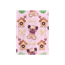 Pug Baby Blanket Large 2 Baby Blanket 40"x50"