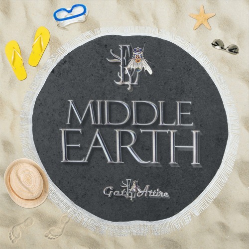 MIDDLE EARTH Collectable Fly Circular Beach Shawl 59"x 59"