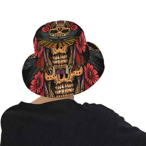 Aztec Warrior All Over Print Bucket Hat for Men
