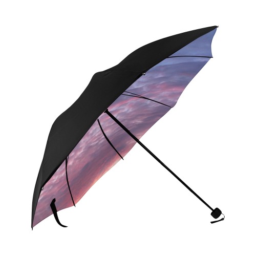 Morning Purple Sunrise Anti-UV Foldable Umbrella (Underside Printing) (U07)