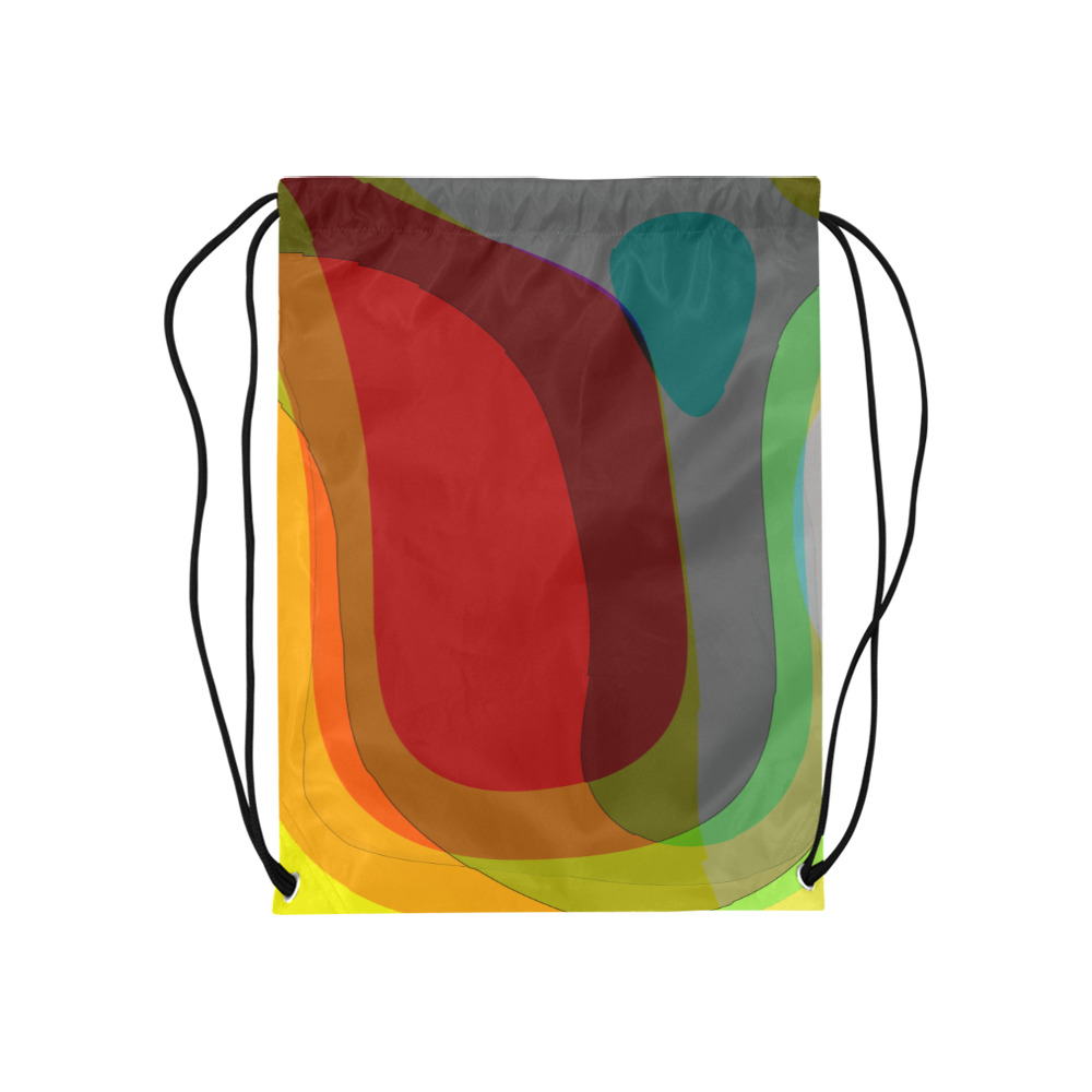 Colorful Abstract 118 Medium Drawstring Bag Model 1604 (Twin Sides) 13.8"(W) * 18.1"(H)