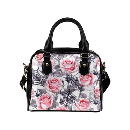 pink roses handbag Shoulder Handbag (Model 1634)