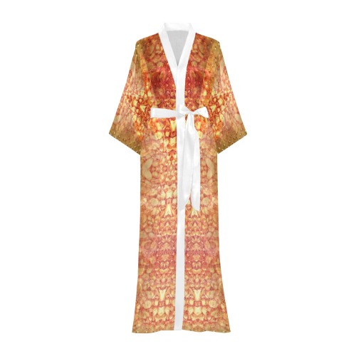 girafes Long Kimono Robe