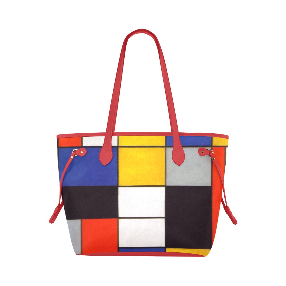 Composition A by Piet Mondrian Clover Canvas Tote Bag (Model 1661)