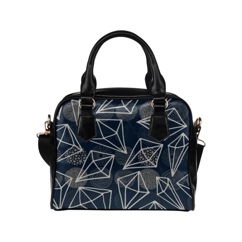 Diamond geometric Shoulder Handbag (Model 1634)