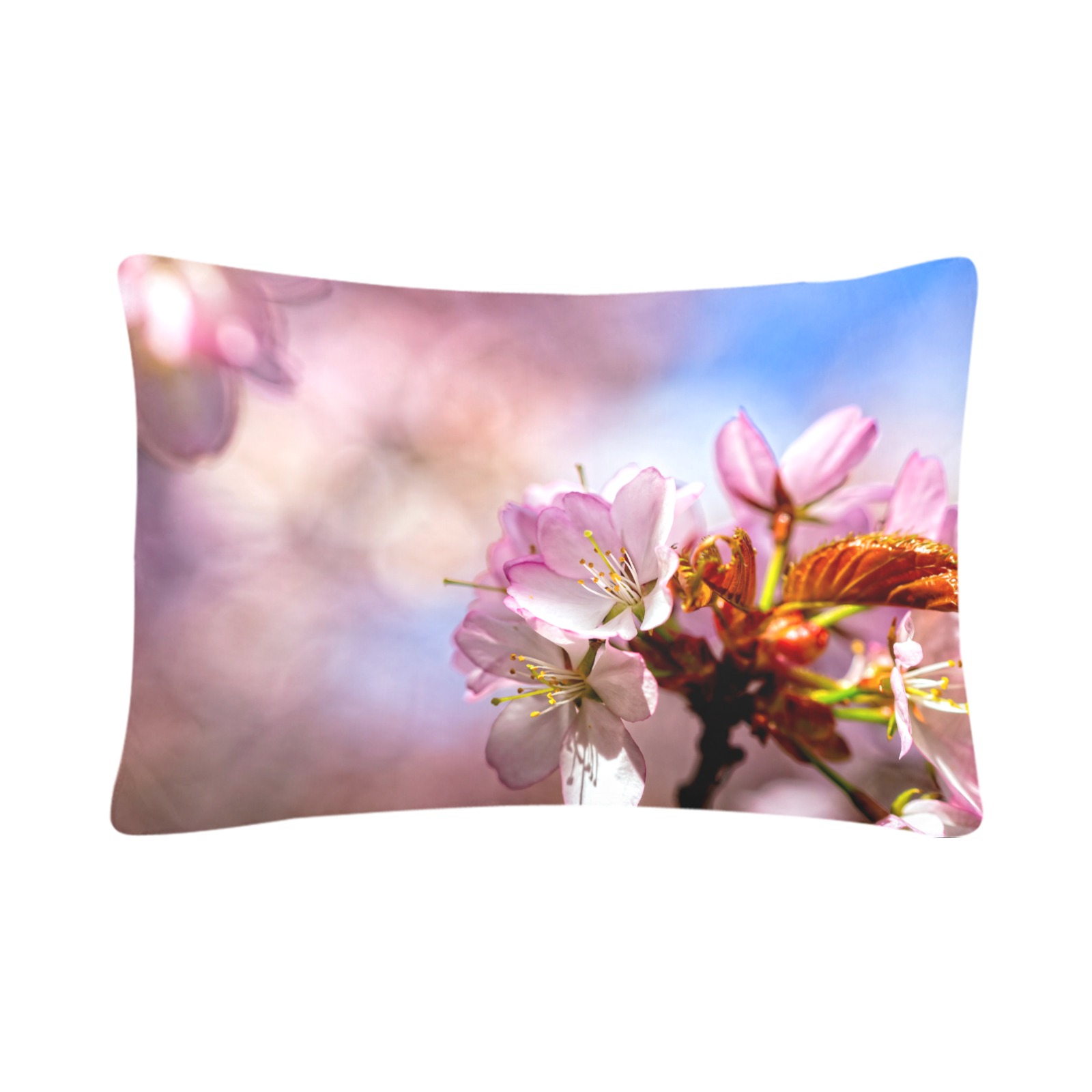 Short life, eternal magic of sakura cherry flowers Custom Pillow Case 20"x 30" (One Side) (Set of 2)
