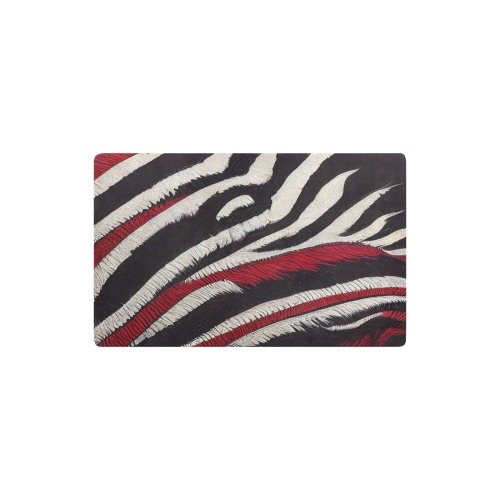 zebra print 3 Kitchen Mat 32"x20"
