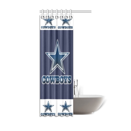 Cowboys Custom Shower Curtain Shower Curtain 36"x72"