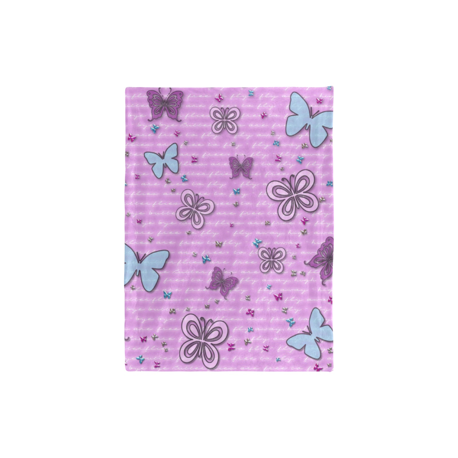 flutterbies-are-free-to-fly Baby Blanket 30"x40"