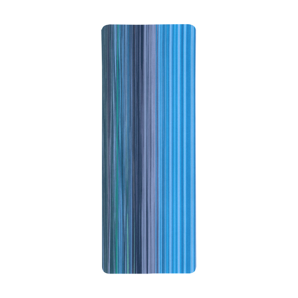 Abstract Blue Horizontal Stripes Gaming Mousepad (31"x12")