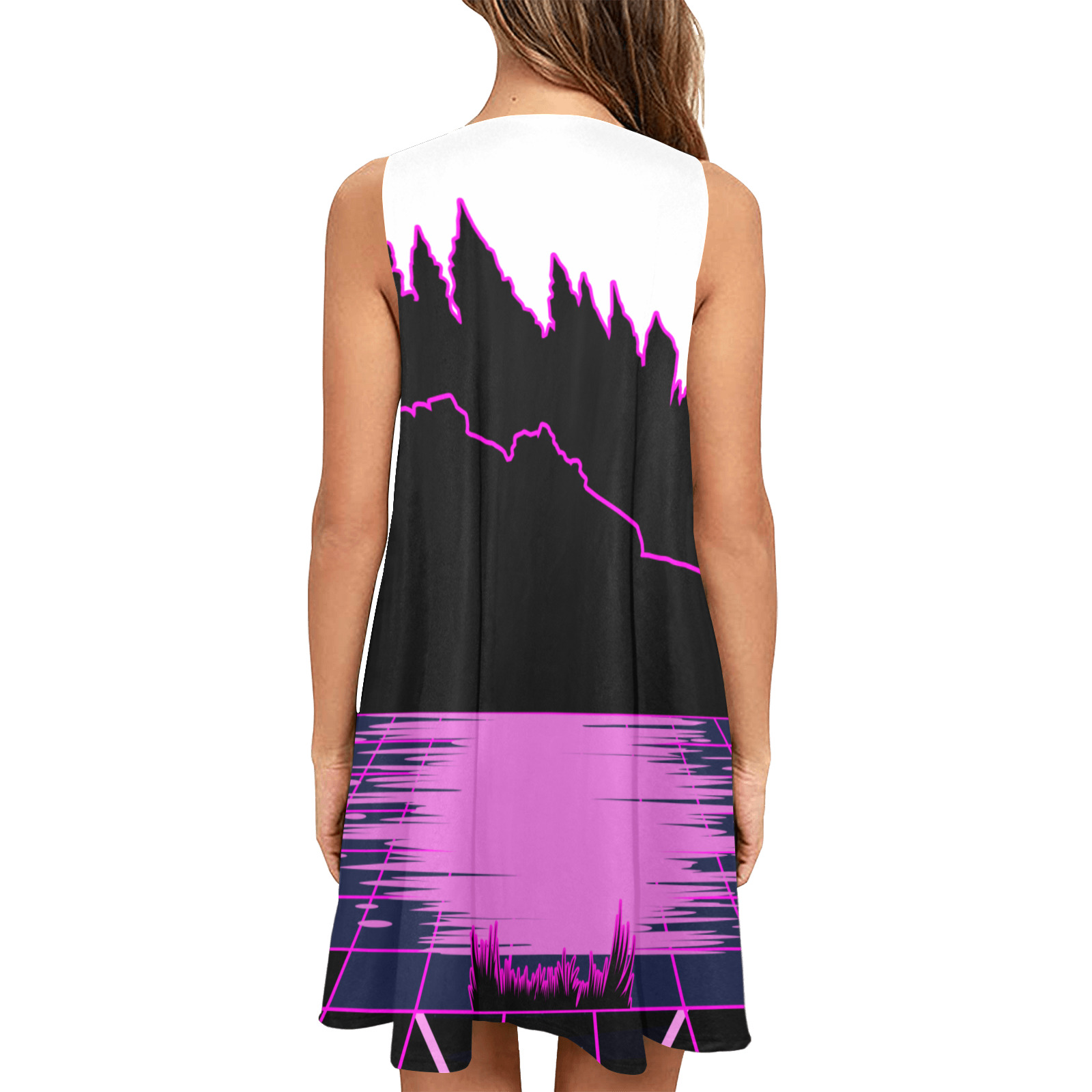 Alternative World Sleeveless A-Line Pocket Dress (Model D57)
