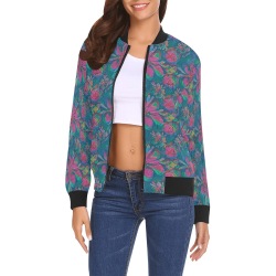 Unique Style Pattern All Over Print Bomber Jacket for Women (Model H19)