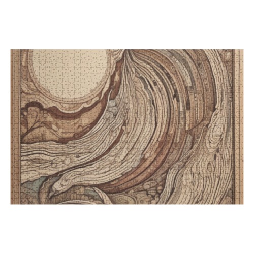 Wave Naïve Art,wood panel 50x60 in