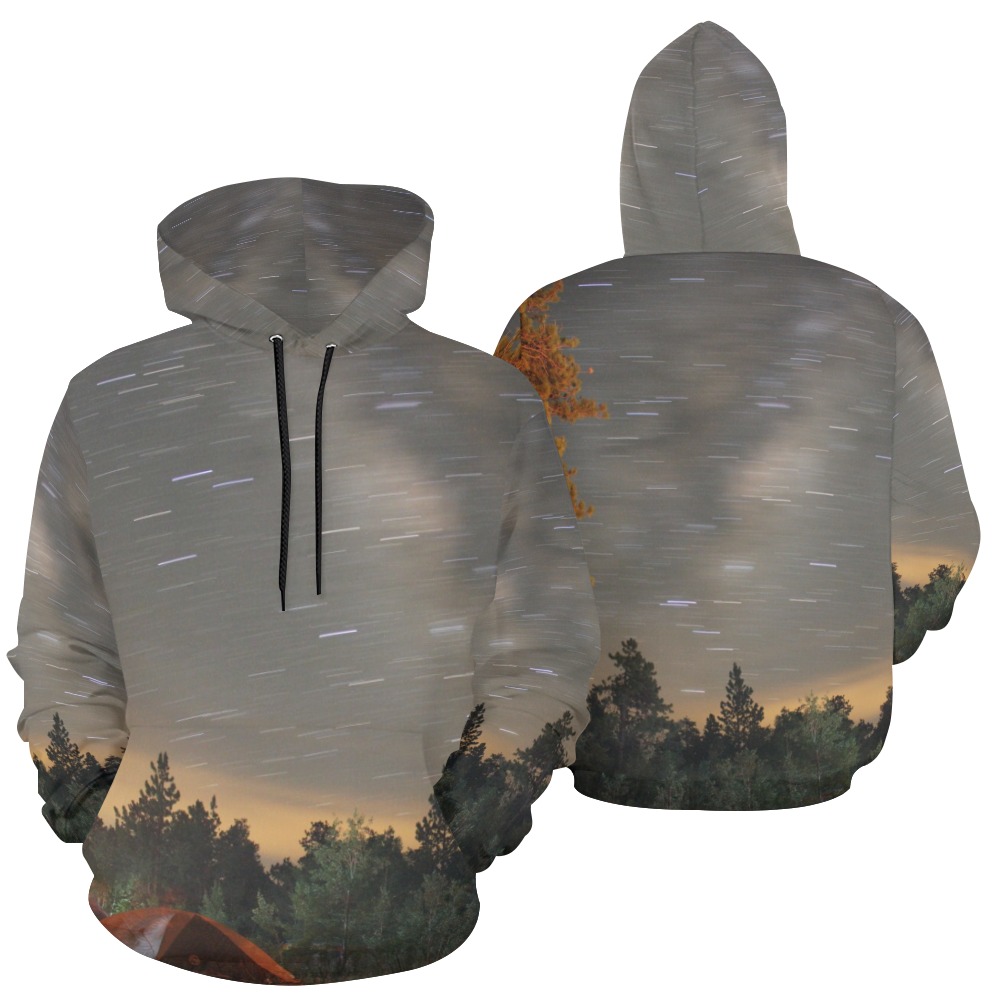 Camping Milky Way Hoodie -ON SALE- All Over Print Hoodie for Men (USA Size) (Model H13)