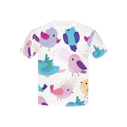 ADORABLE COLORFUL BIRDS Kids' All Over Print T-shirt (USA Size) (Model T40)