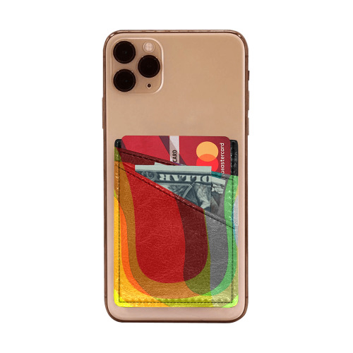 Colorful Abstract 118 Cell Phone Card Holder