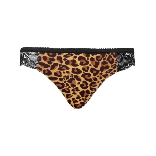 Leopard Pattern Women Women's Lace Panty (Model L41)