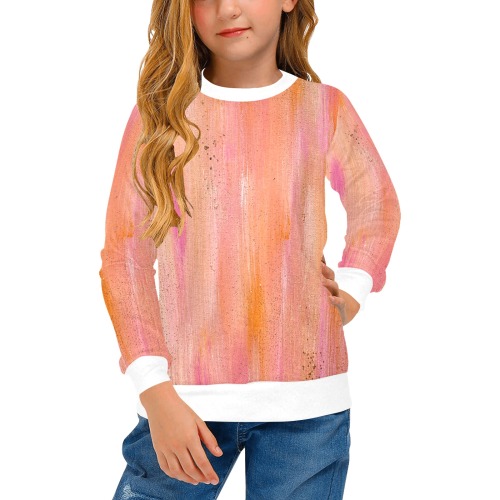 Alicia Girls' All Over Print Crew Neck Sweater (Model H49)