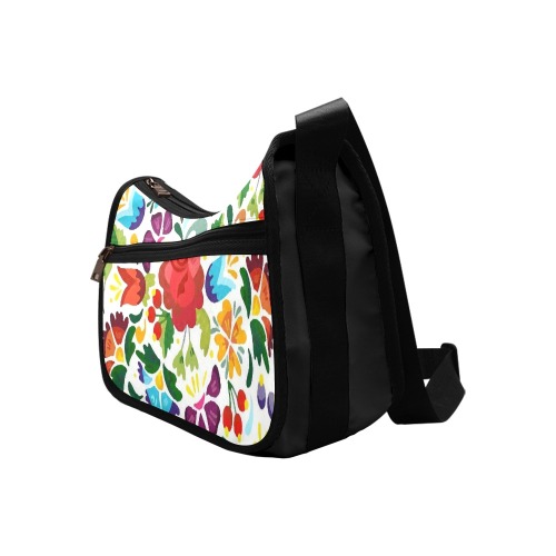 Painted abstract Flowers Crossbody Bags (Model 1616)