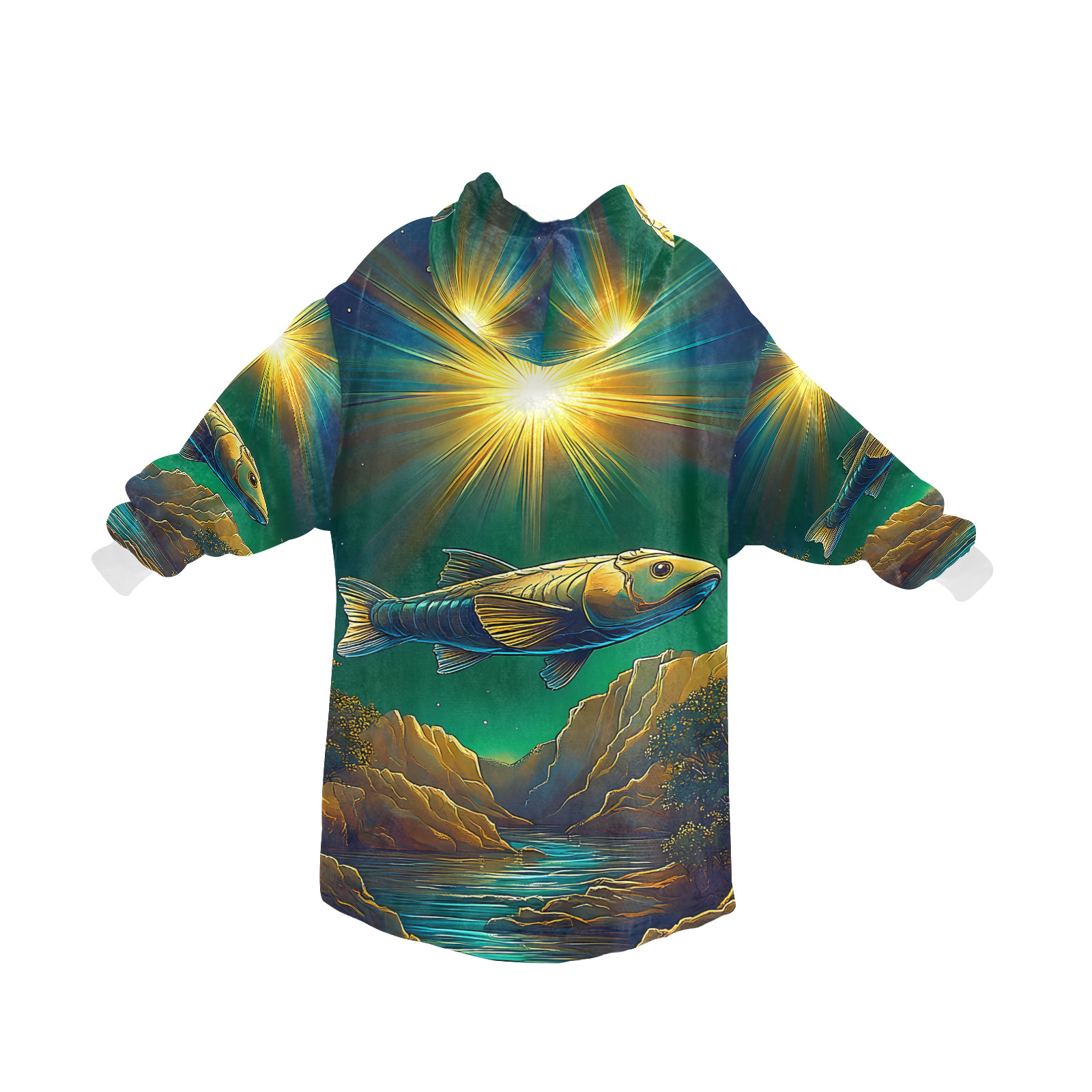 Celestial Swim Blanket Hoodie for Women