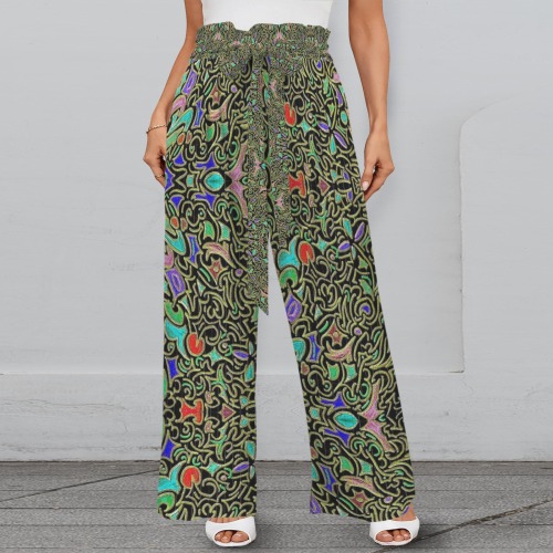 swirl retro doodle bold color design